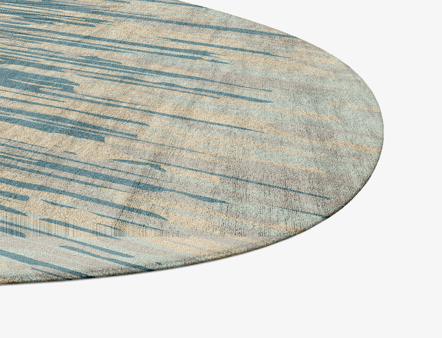 Movement Gradation Splash Hand Tufted Bamboo Silk Custom Rug by Rug Artisan