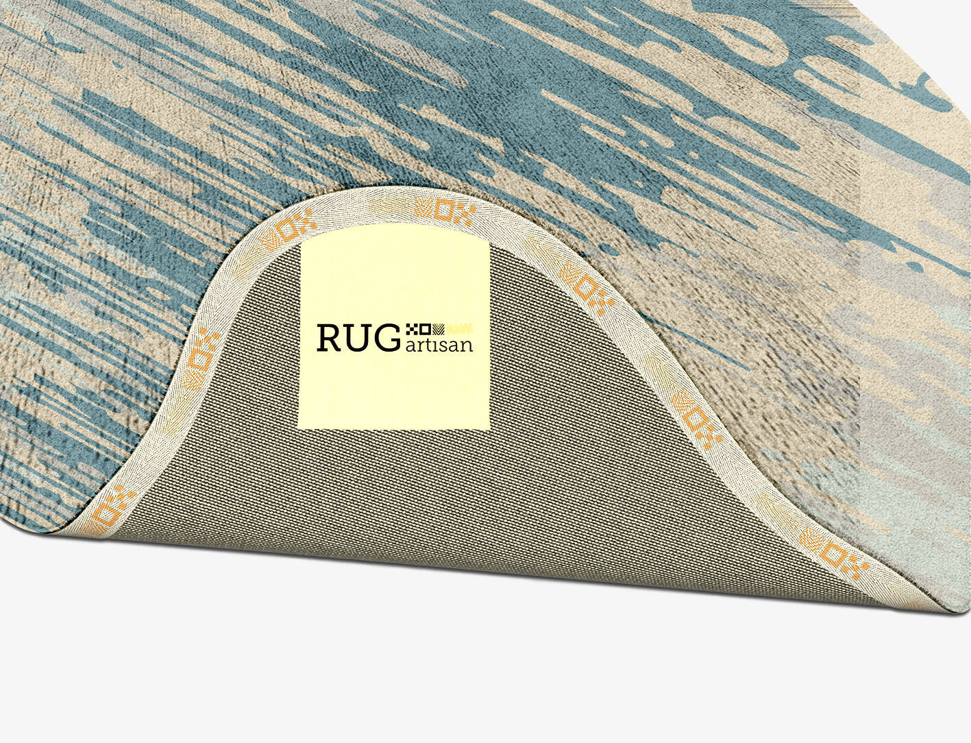 Movement Gradation Splash Hand Tufted Bamboo Silk Custom Rug by Rug Artisan