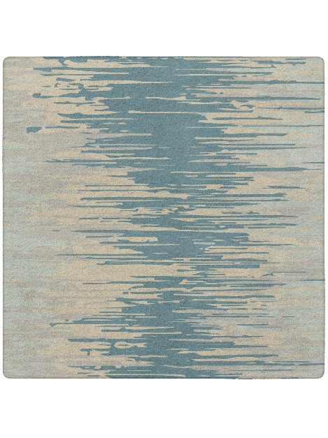 Movement Gradation Square Hand Tufted Pure Wool Custom Rug by Rug Artisan