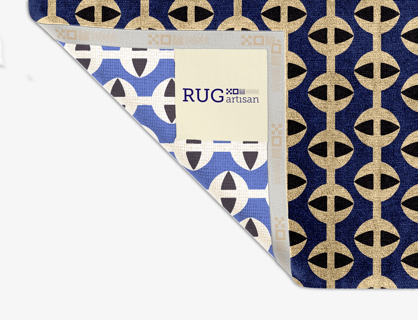 Moving Strings Geometric Square Hand Knotted Bamboo Silk Custom Rug by Rug Artisan