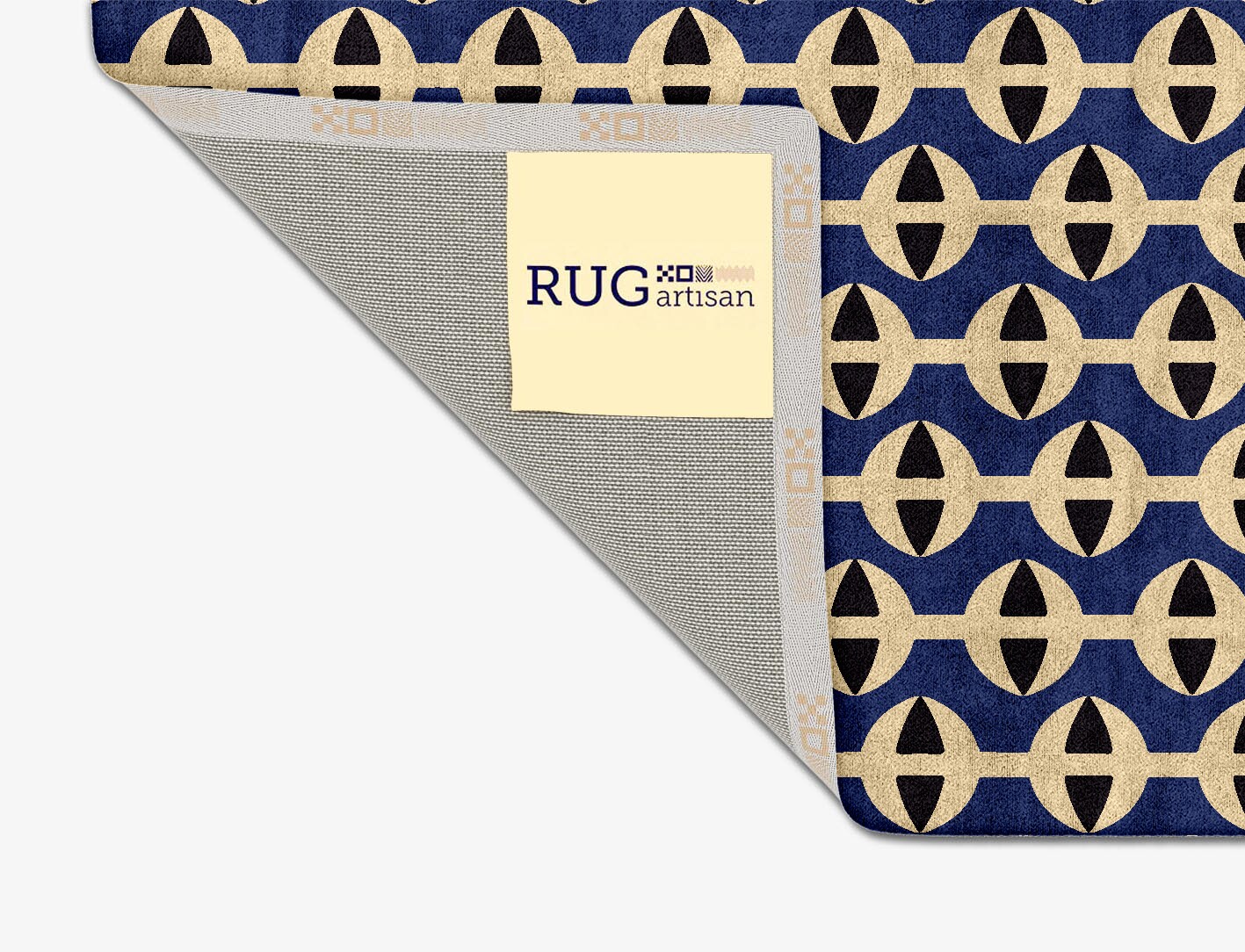 Moving Strings Geometric Square Hand Tufted Bamboo Silk Custom Rug by Rug Artisan