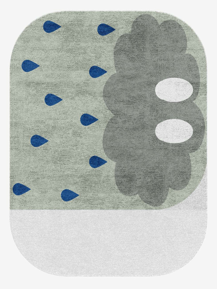 Mr Cloud Kids Oblong Hand Knotted Bamboo Silk Custom Rug by Rug Artisan
