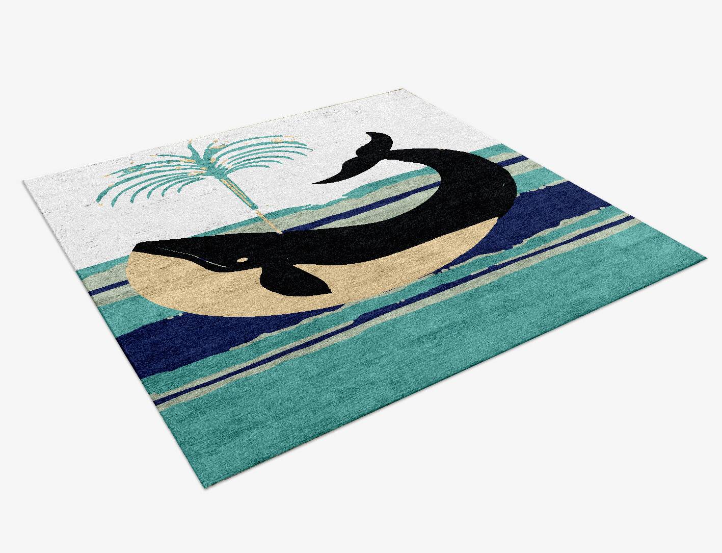 Ms Spout Kids Square Hand Knotted Bamboo Silk Custom Rug by Rug Artisan