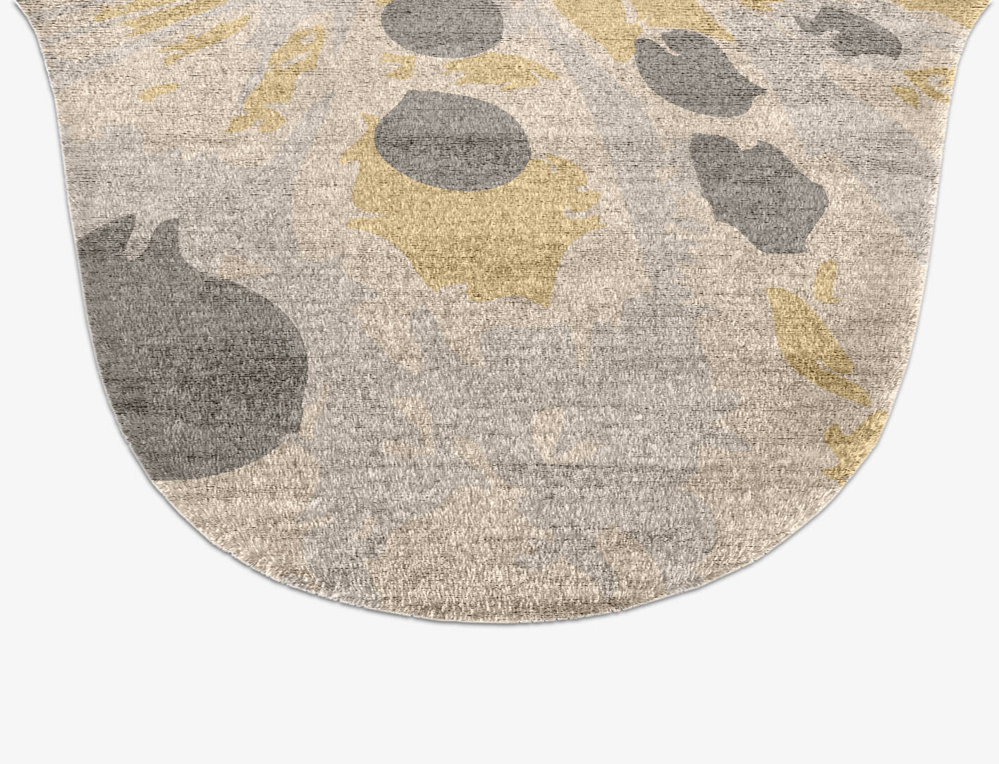 Mucogee Abstract Drop Hand Knotted Bamboo Silk Custom Rug by Rug Artisan