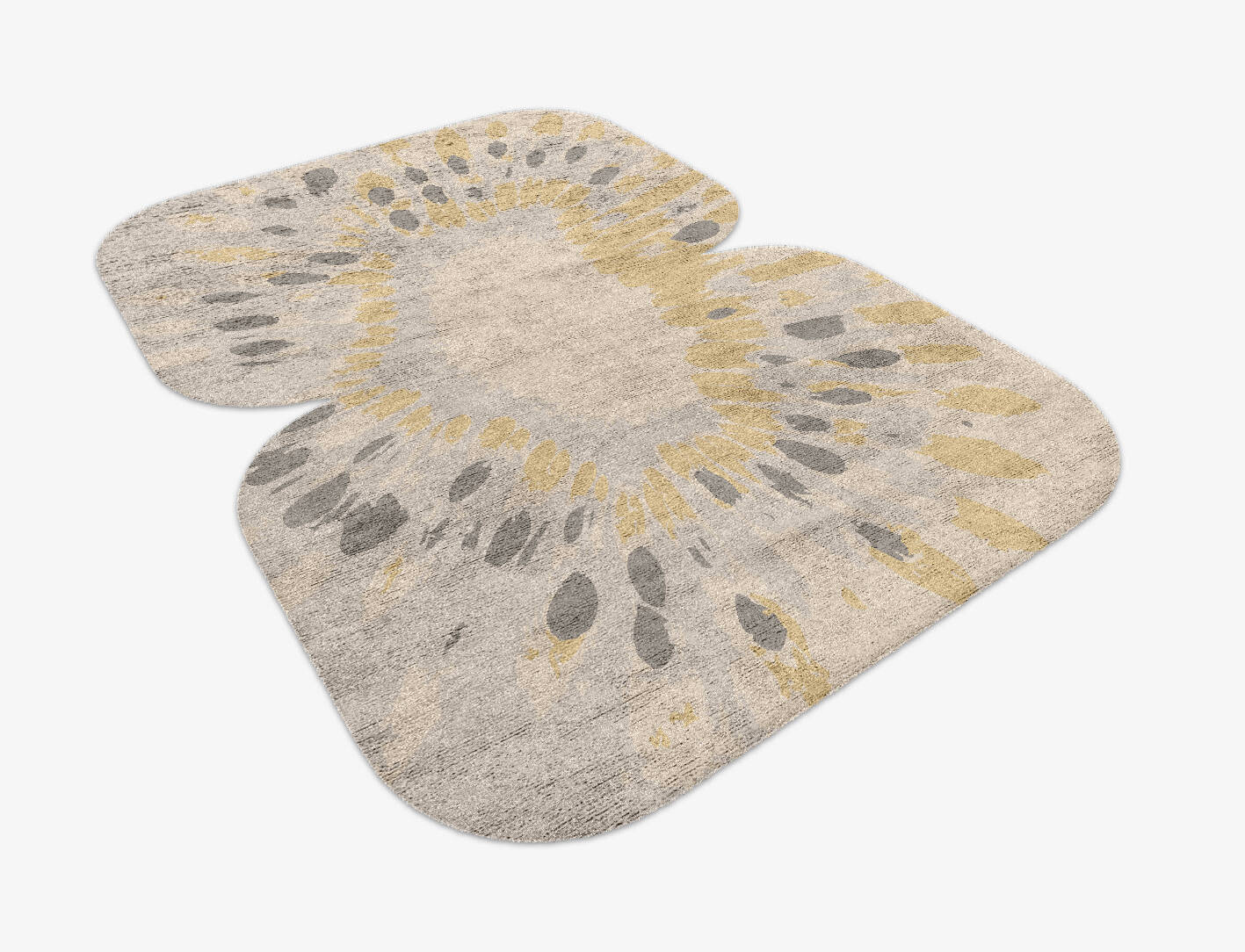 Mucogee Abstract Eight Hand Knotted Bamboo Silk Custom Rug by Rug Artisan