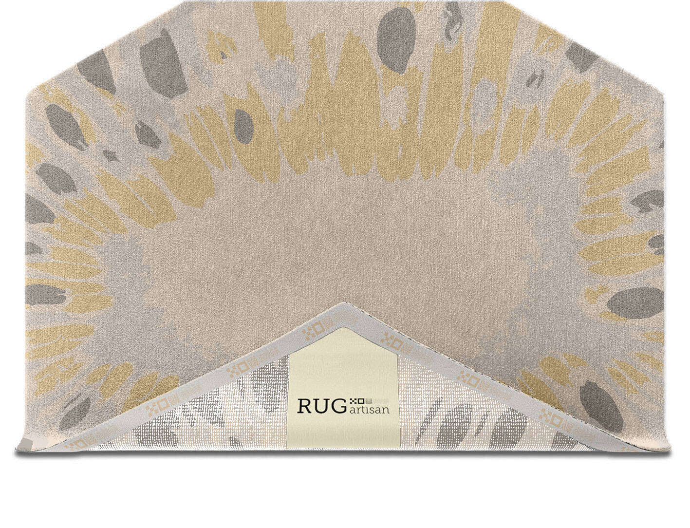 Mucogee Abstract Hexagon Hand Knotted Tibetan Wool Custom Rug by Rug Artisan