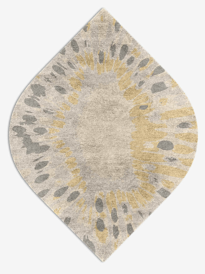 Mucogee Abstract Ogee Hand Knotted Bamboo Silk Custom Rug by Rug Artisan