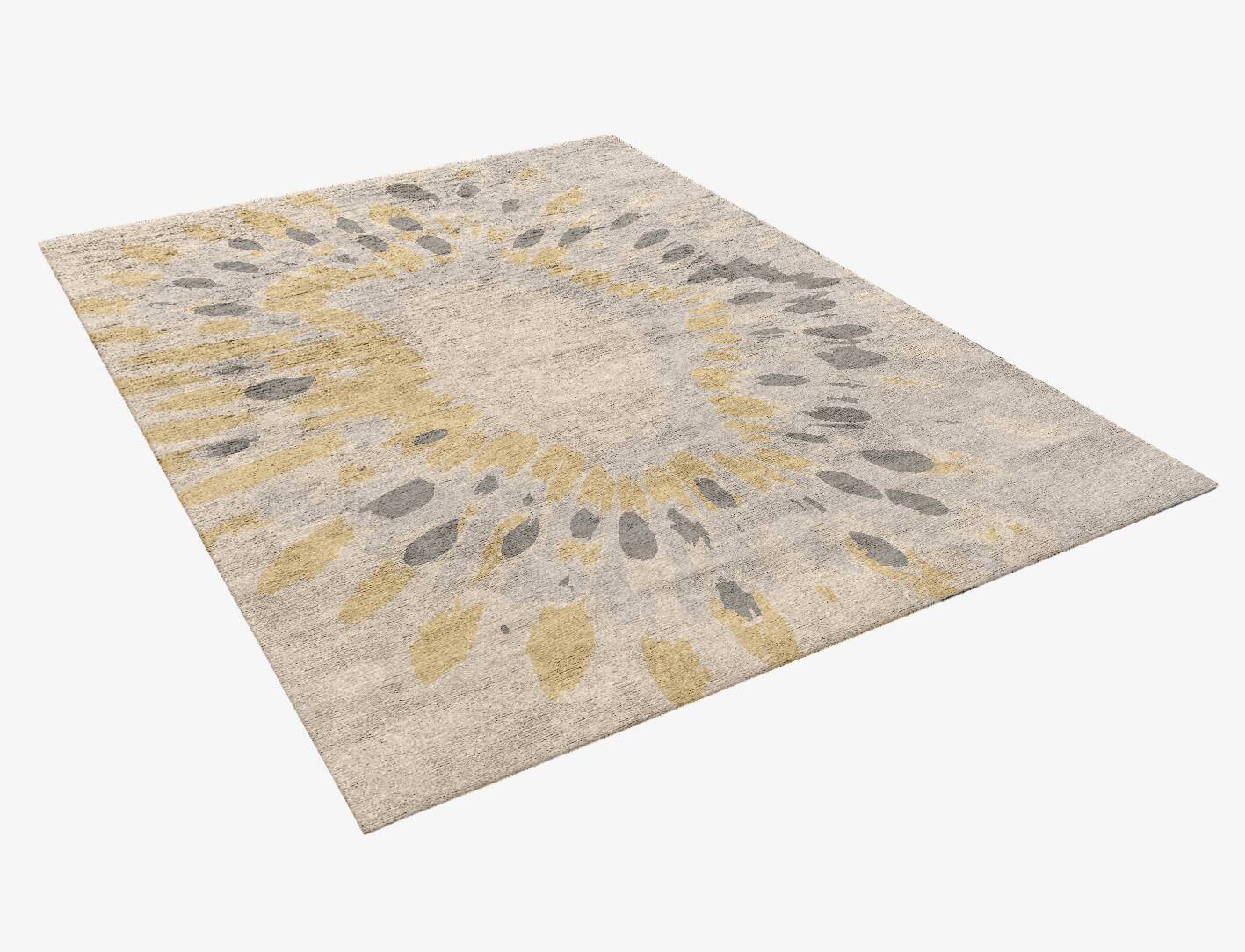 Mucogee Abstract Rectangle Hand Knotted Bamboo Silk Custom Rug by Rug Artisan