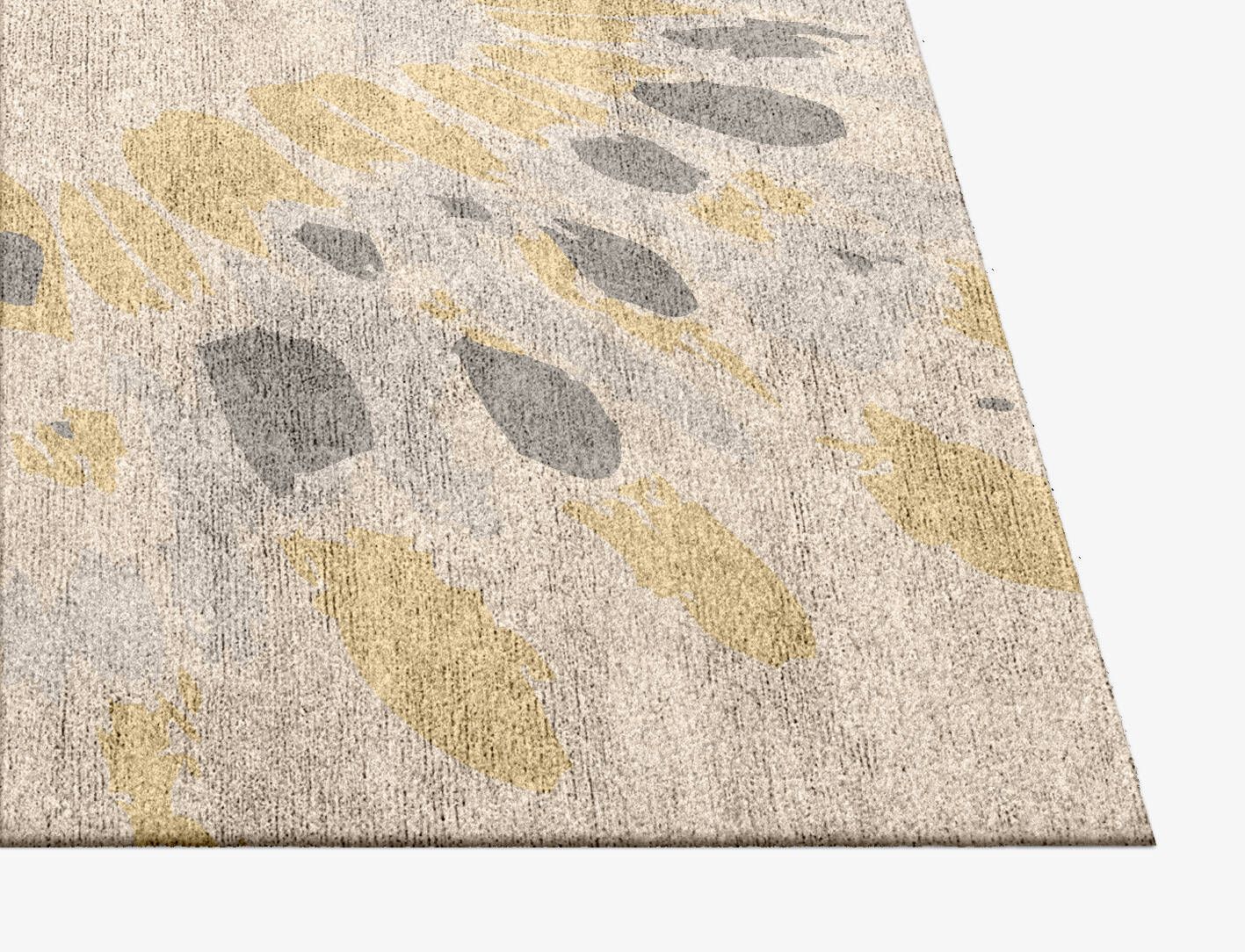 Mucogee Abstract Square Hand Knotted Bamboo Silk Custom Rug by Rug Artisan