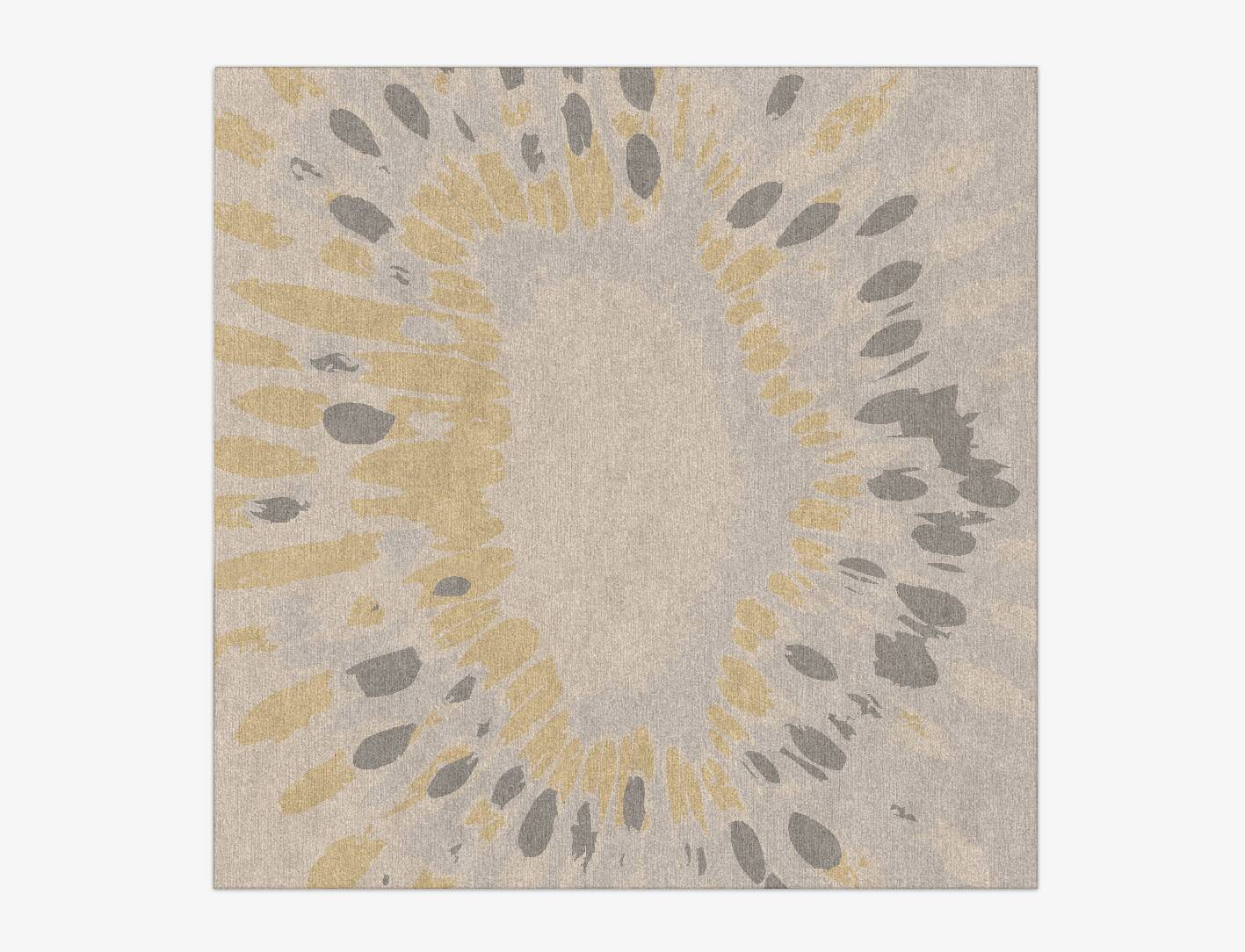 Mucogee Abstract Square Hand Knotted Tibetan Wool Custom Rug by Rug Artisan