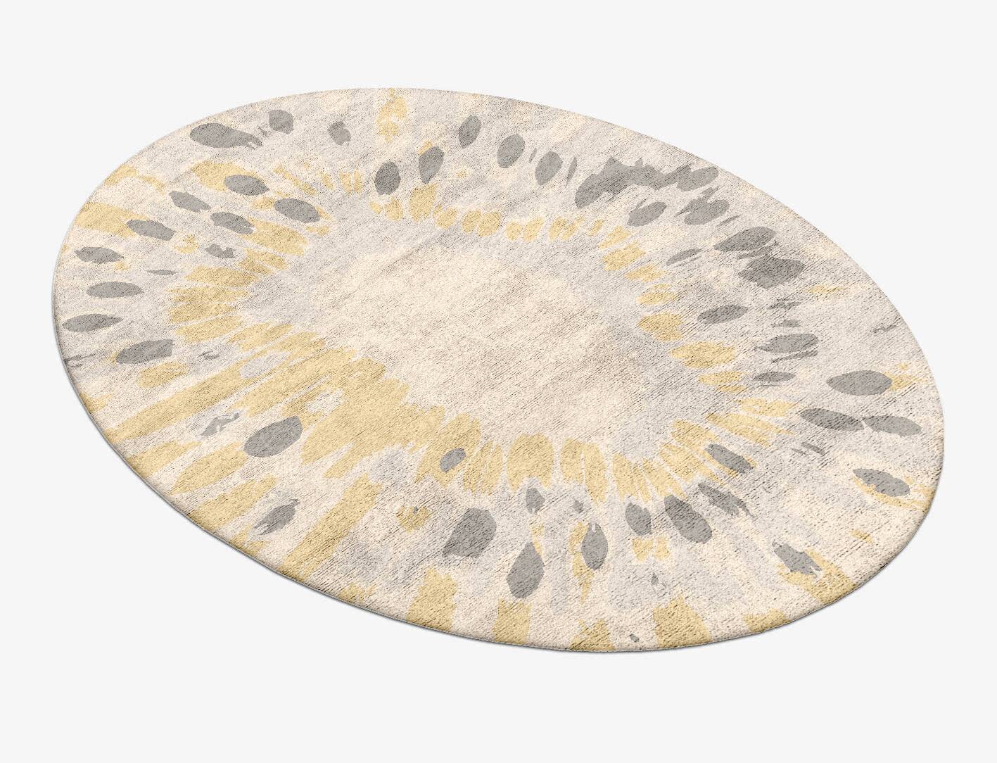 Mucogee Abstract Oval Hand Tufted Bamboo Silk Custom Rug by Rug Artisan