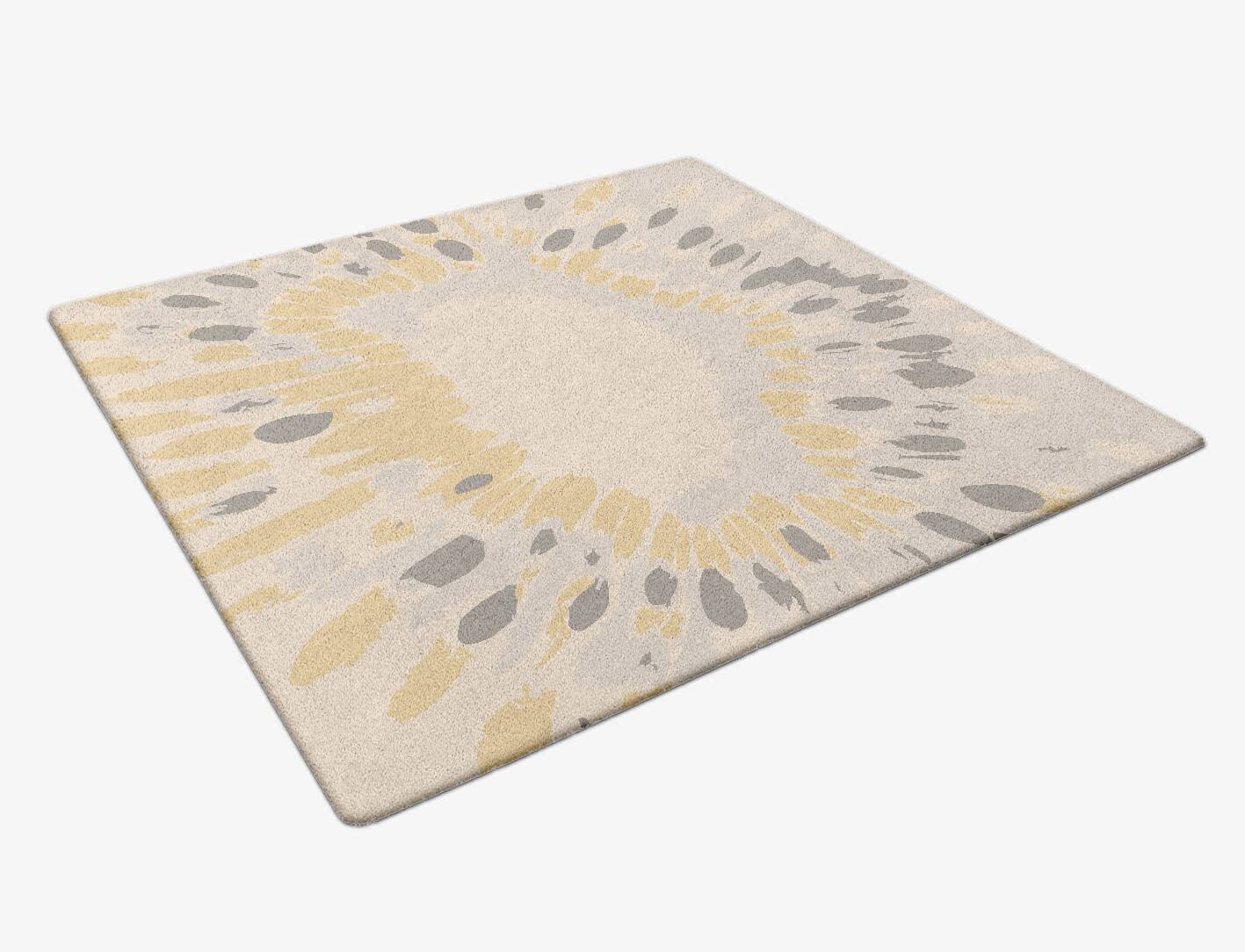 Mucogee Abstract Square Hand Tufted Pure Wool Custom Rug by Rug Artisan