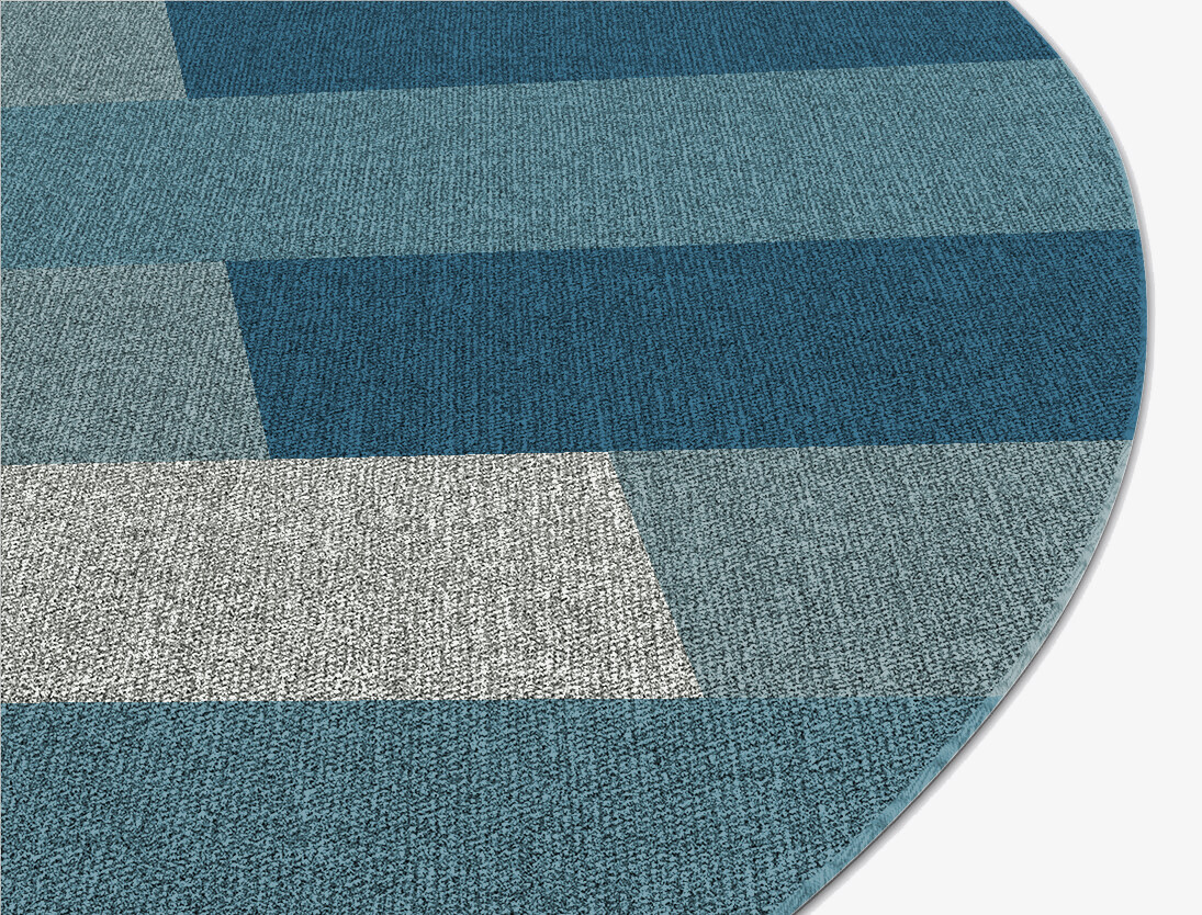 Muralis Geometric Oval Flatweave New Zealand Wool Custom Rug by Rug Artisan