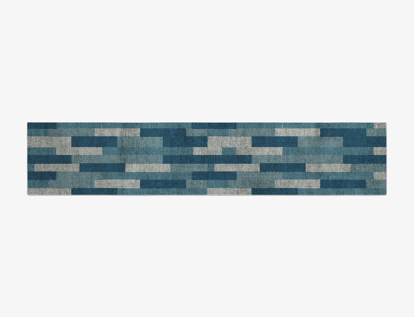 Muralis Geometric Runner Flatweave Bamboo Silk Custom Rug by Rug Artisan