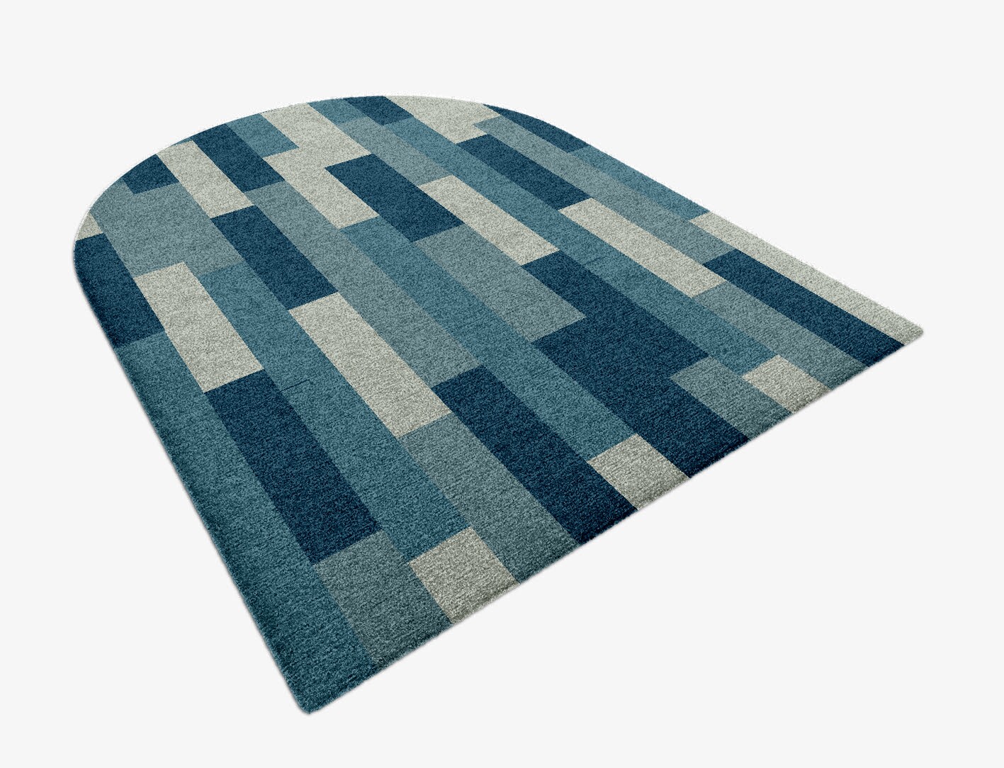 Muralis Geometric Arch Hand Knotted Tibetan Wool Custom Rug by Rug Artisan
