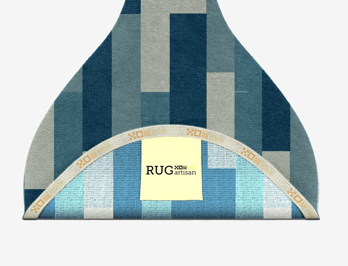 Muralis Geometric Drop Hand Knotted Tibetan Wool Custom Rug by Rug Artisan