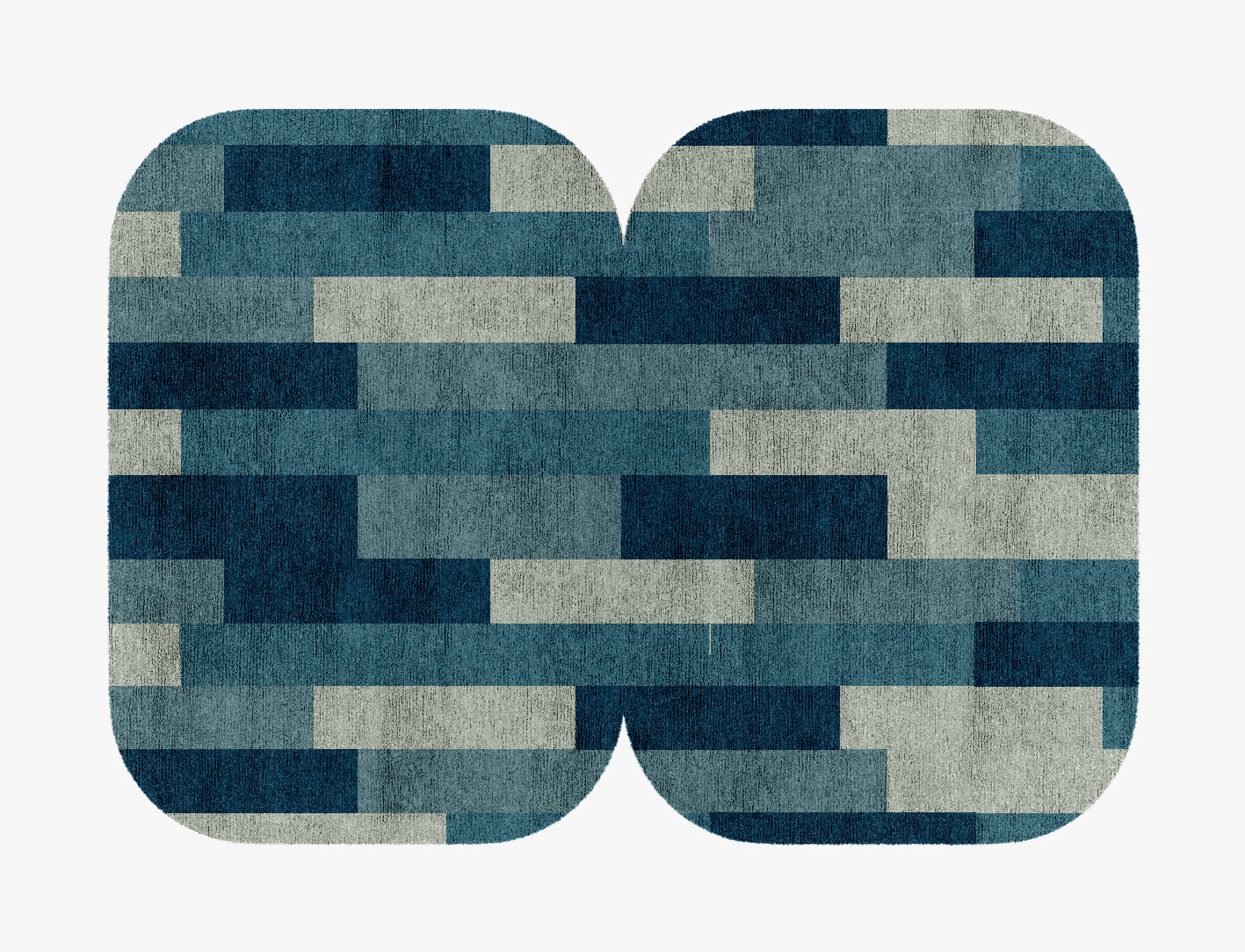 Muralis Geometric Eight Hand Knotted Bamboo Silk Custom Rug by Rug Artisan