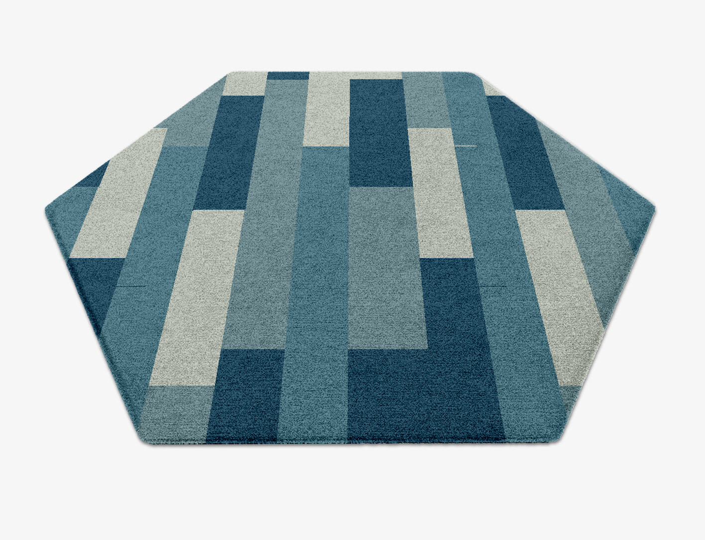 Muralis Geometric Hexagon Hand Knotted Tibetan Wool Custom Rug by Rug Artisan