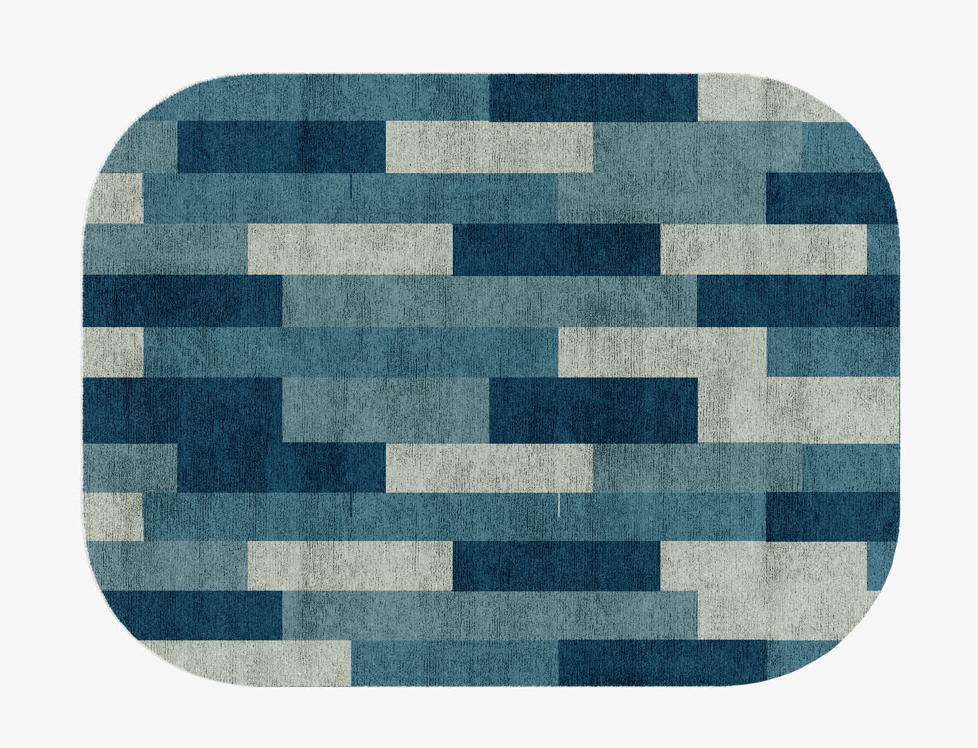 Muralis Geometric Oblong Hand Knotted Bamboo Silk Custom Rug by Rug Artisan