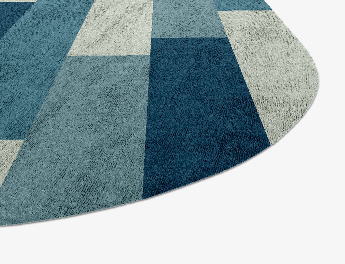 Muralis Geometric Oblong Hand Knotted Bamboo Silk Custom Rug by Rug Artisan