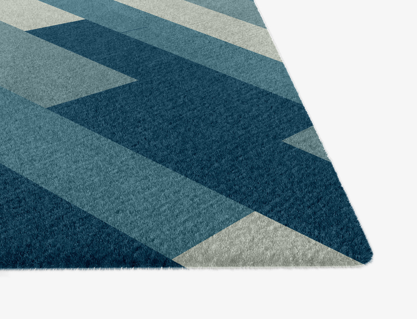Muralis Geometric Ogee Hand Knotted Tibetan Wool Custom Rug by Rug Artisan
