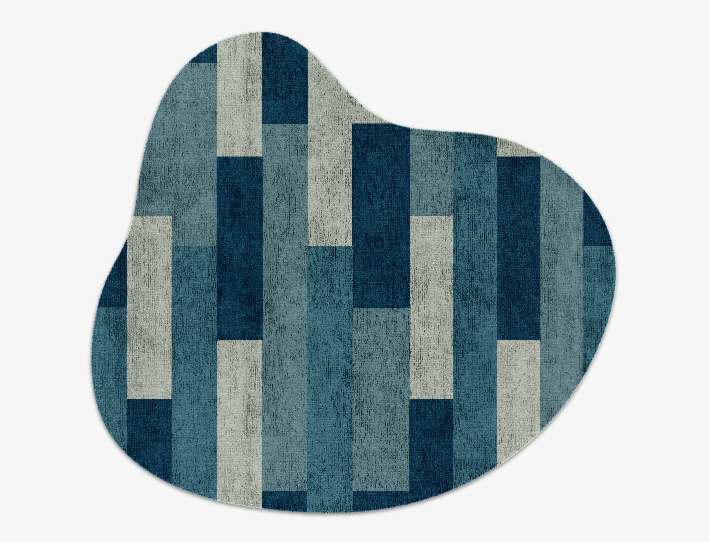 Muralis Geometric Splash Hand Knotted Bamboo Silk Custom Rug by Rug Artisan