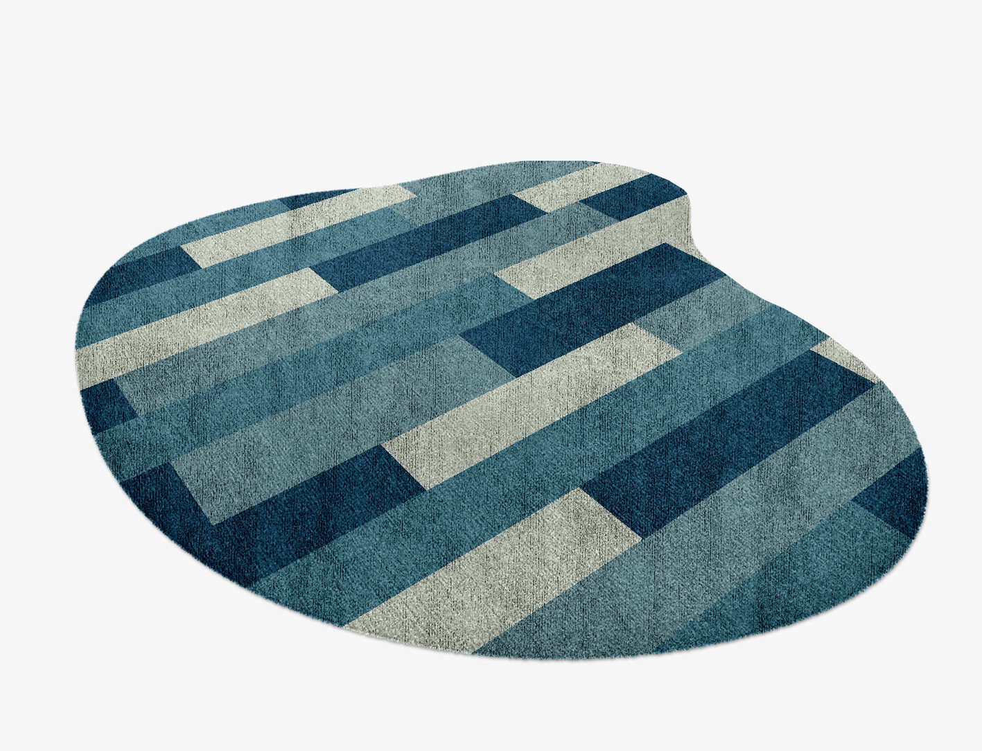 Muralis Geometric Splash Hand Knotted Bamboo Silk Custom Rug by Rug Artisan