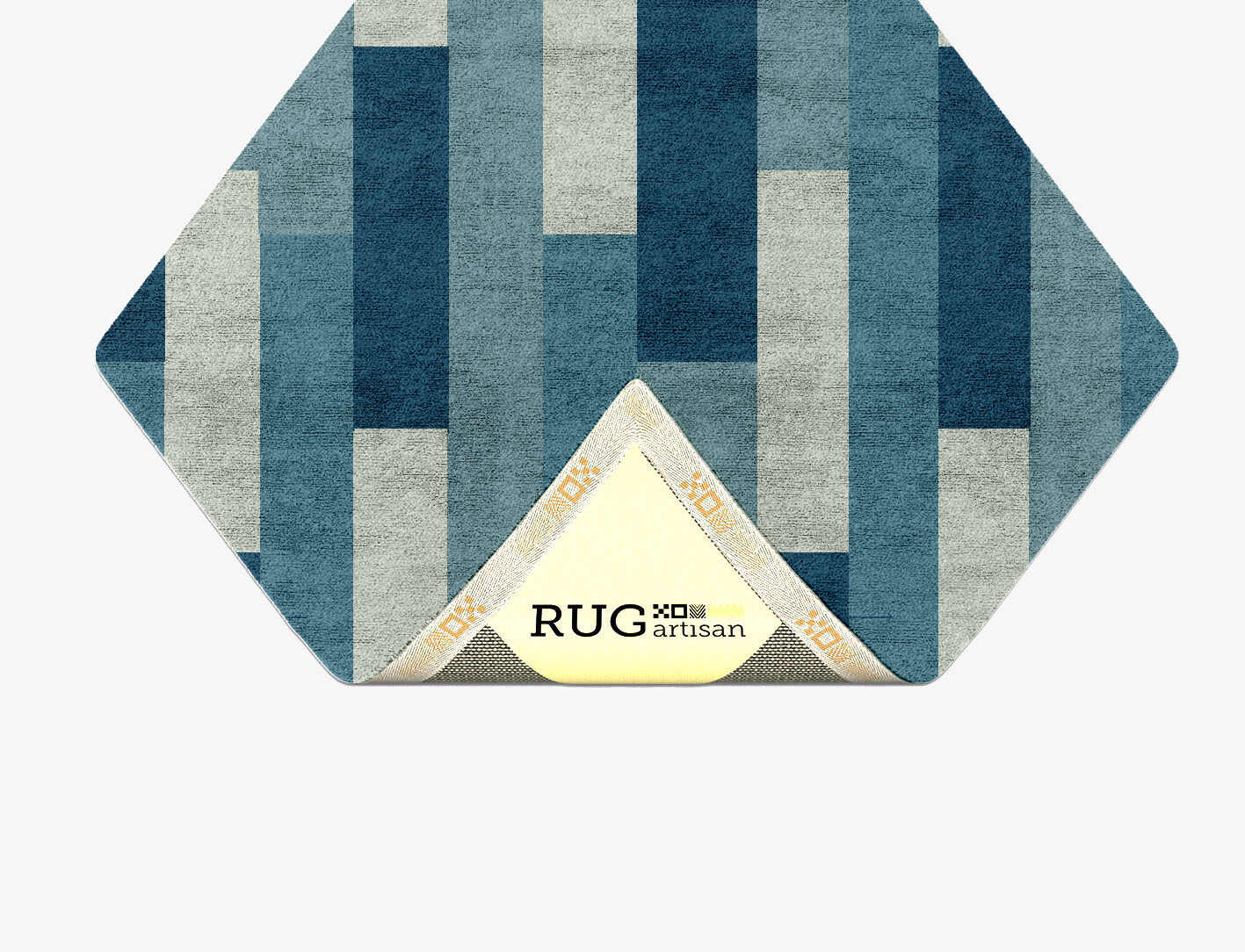 Muralis Geometric Diamond Hand Tufted Bamboo Silk Custom Rug by Rug Artisan