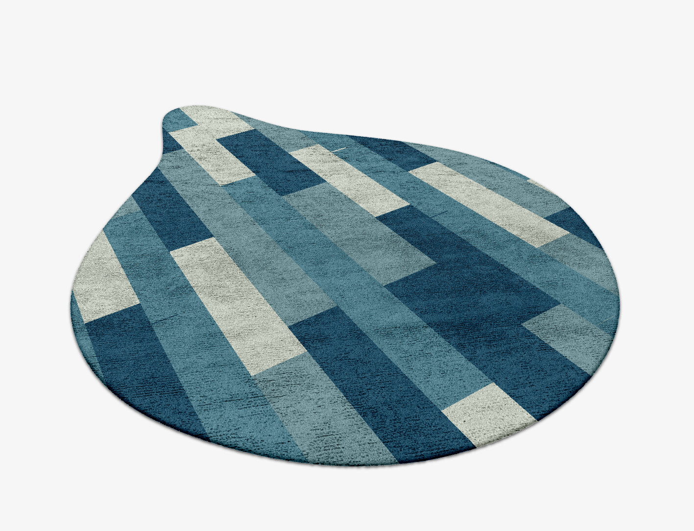 Muralis Geometric Drop Hand Tufted Bamboo Silk Custom Rug by Rug Artisan