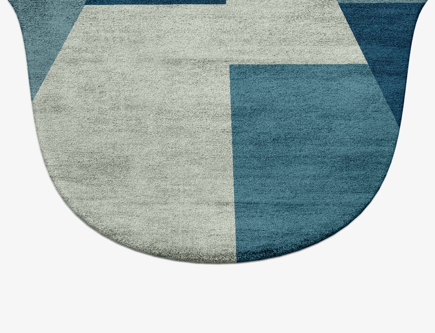 Muralis Geometric Drop Hand Tufted Bamboo Silk Custom Rug by Rug Artisan