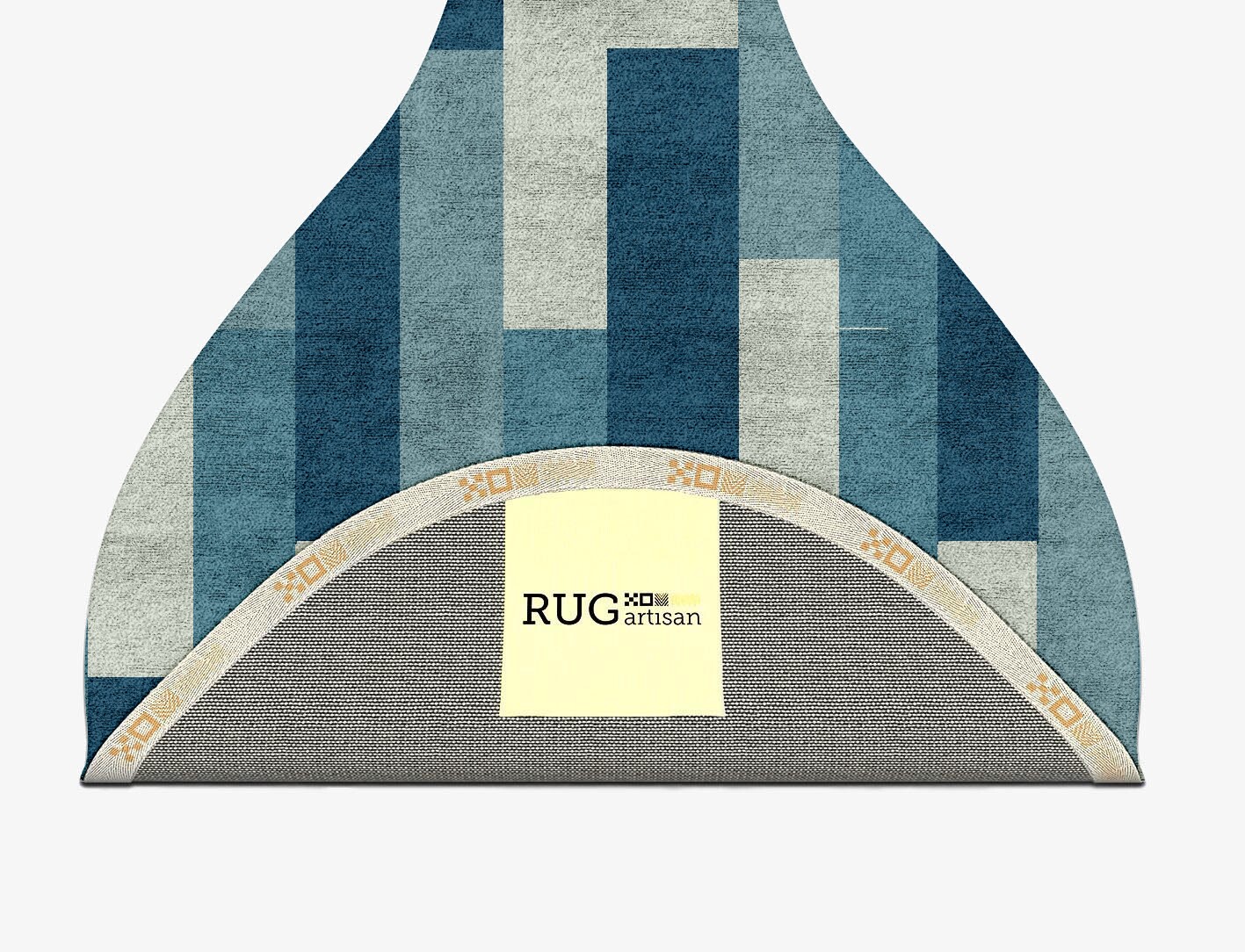 Muralis Geometric Drop Hand Tufted Bamboo Silk Custom Rug by Rug Artisan