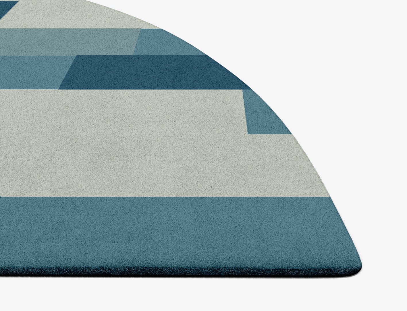 Muralis Geometric Halfmoon Hand Tufted Pure Wool Custom Rug by Rug Artisan