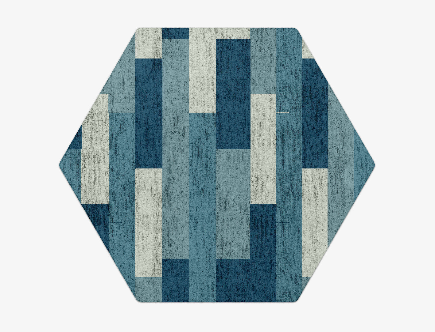 Muralis Geometric Hexagon Hand Tufted Bamboo Silk Custom Rug by Rug Artisan