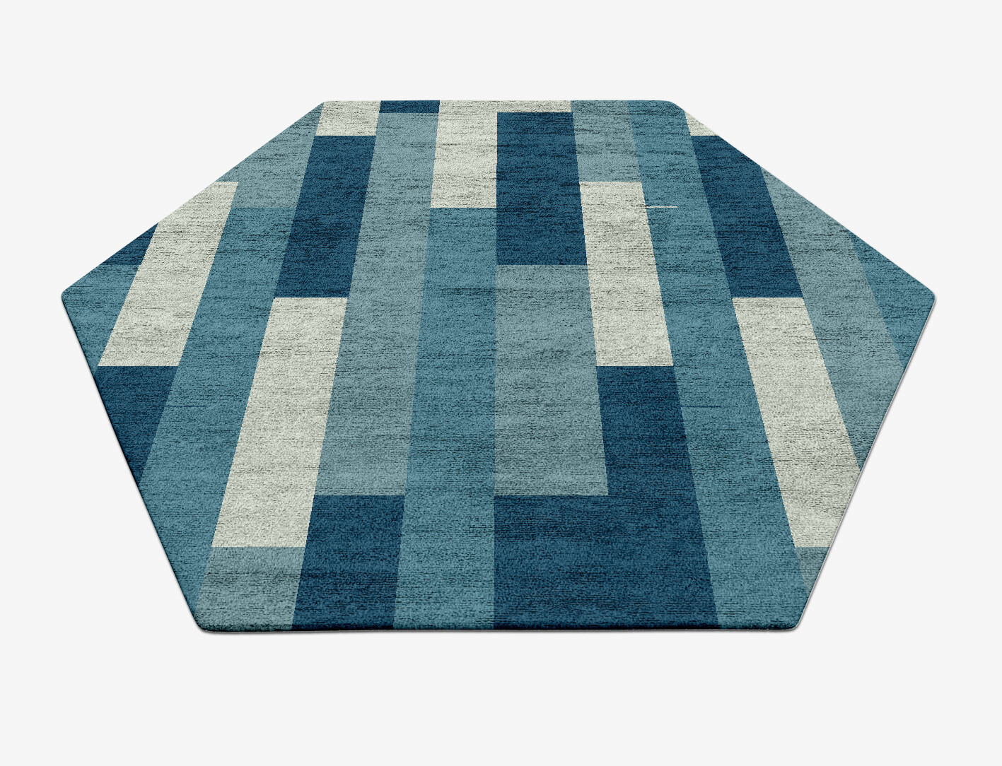 Muralis Geometric Hexagon Hand Tufted Bamboo Silk Custom Rug by Rug Artisan