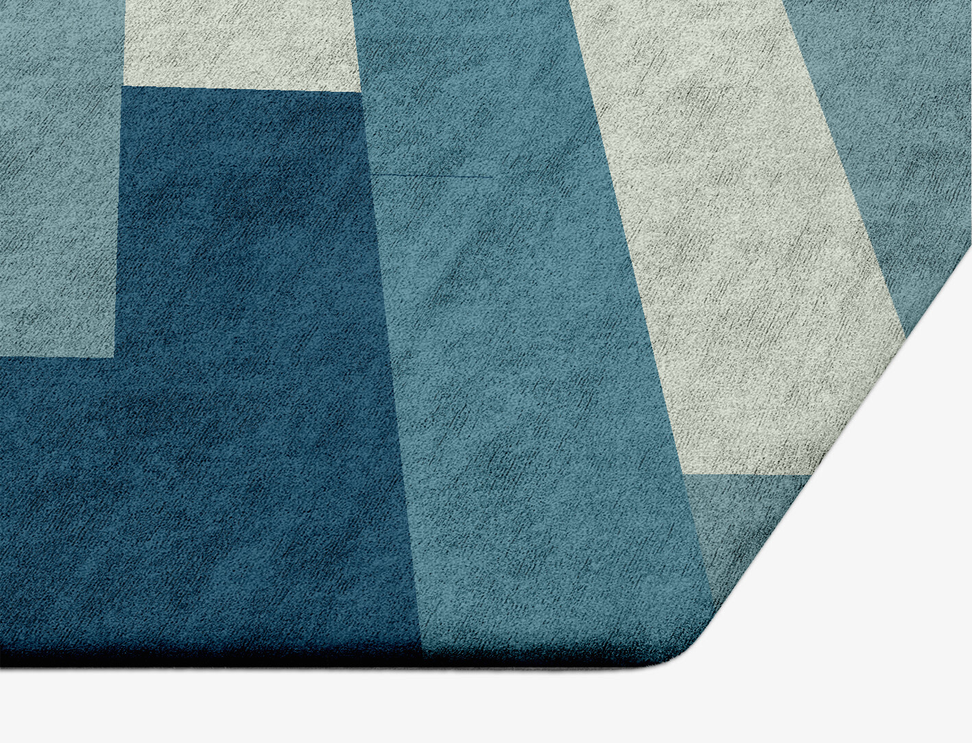 Muralis Geometric Hexagon Hand Tufted Bamboo Silk Custom Rug by Rug Artisan