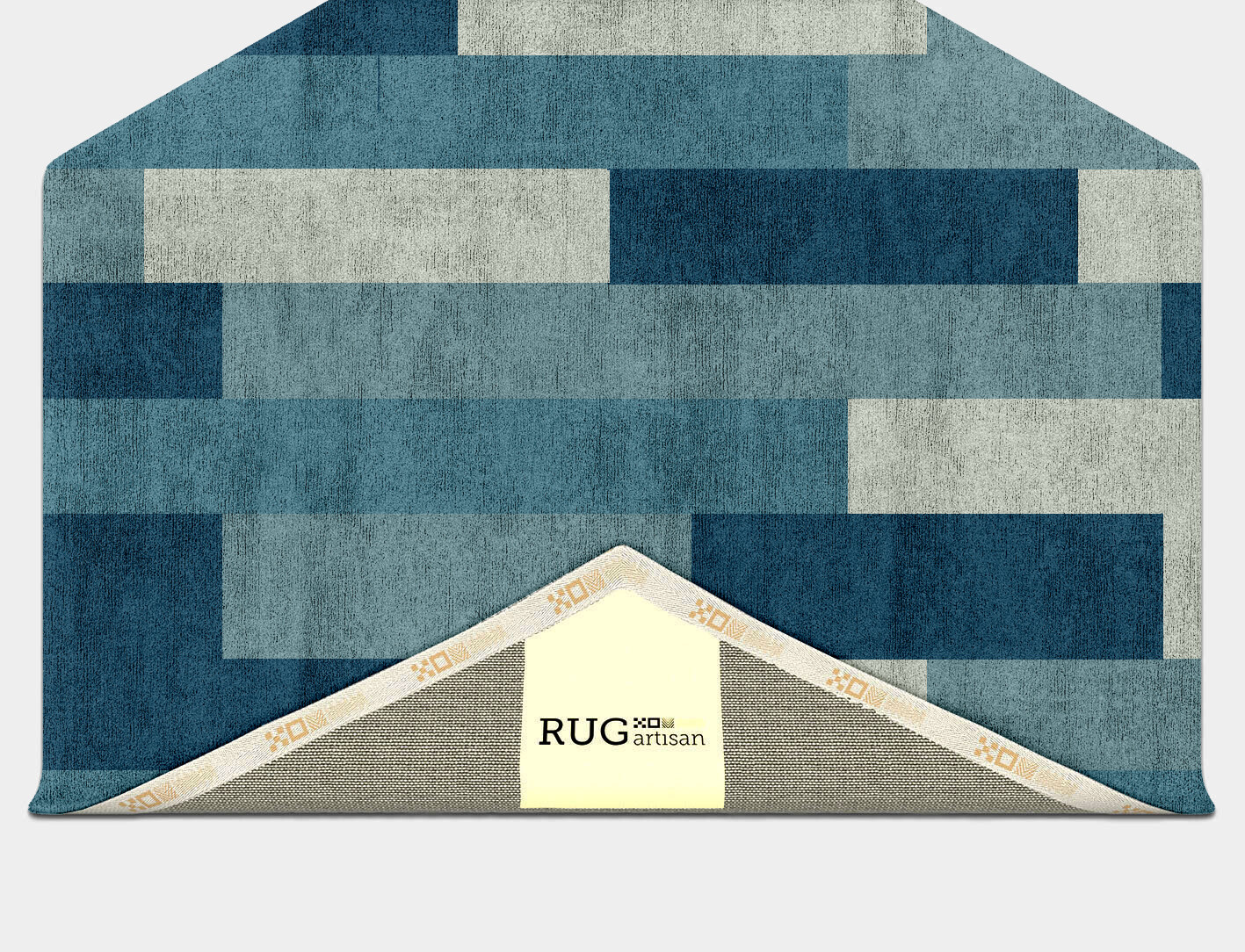 Muralis Geometric Hexagon Hand Tufted Bamboo Silk Custom Rug by Rug Artisan