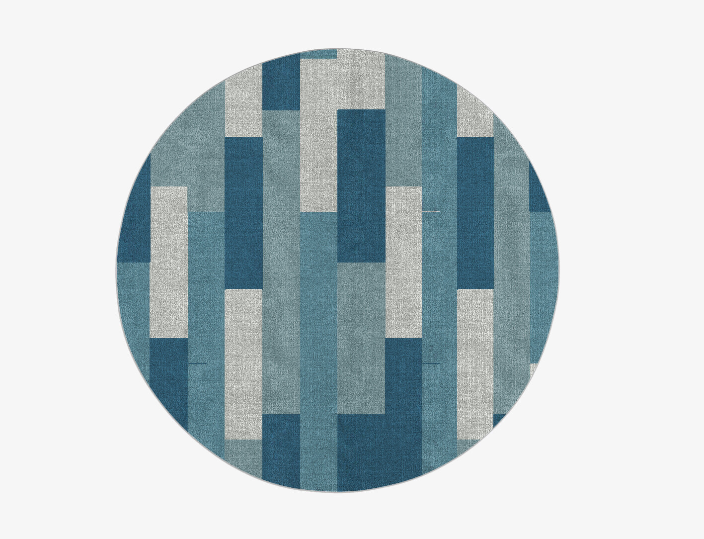 Muralis Geometric Round Outdoor Recycled Yarn Custom Rug by Rug Artisan