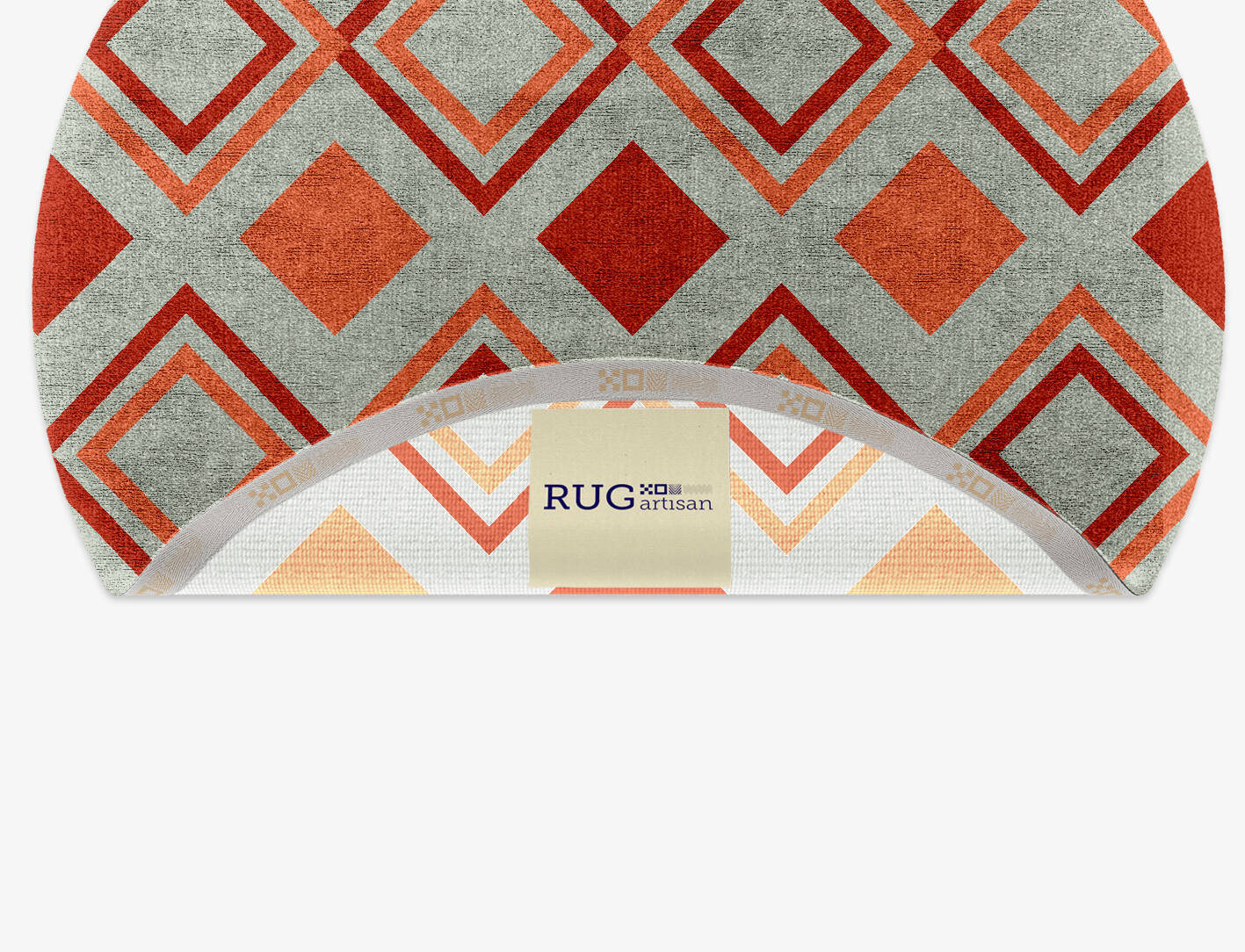 Muster Kids Round Hand Knotted Bamboo Silk Custom Rug by Rug Artisan