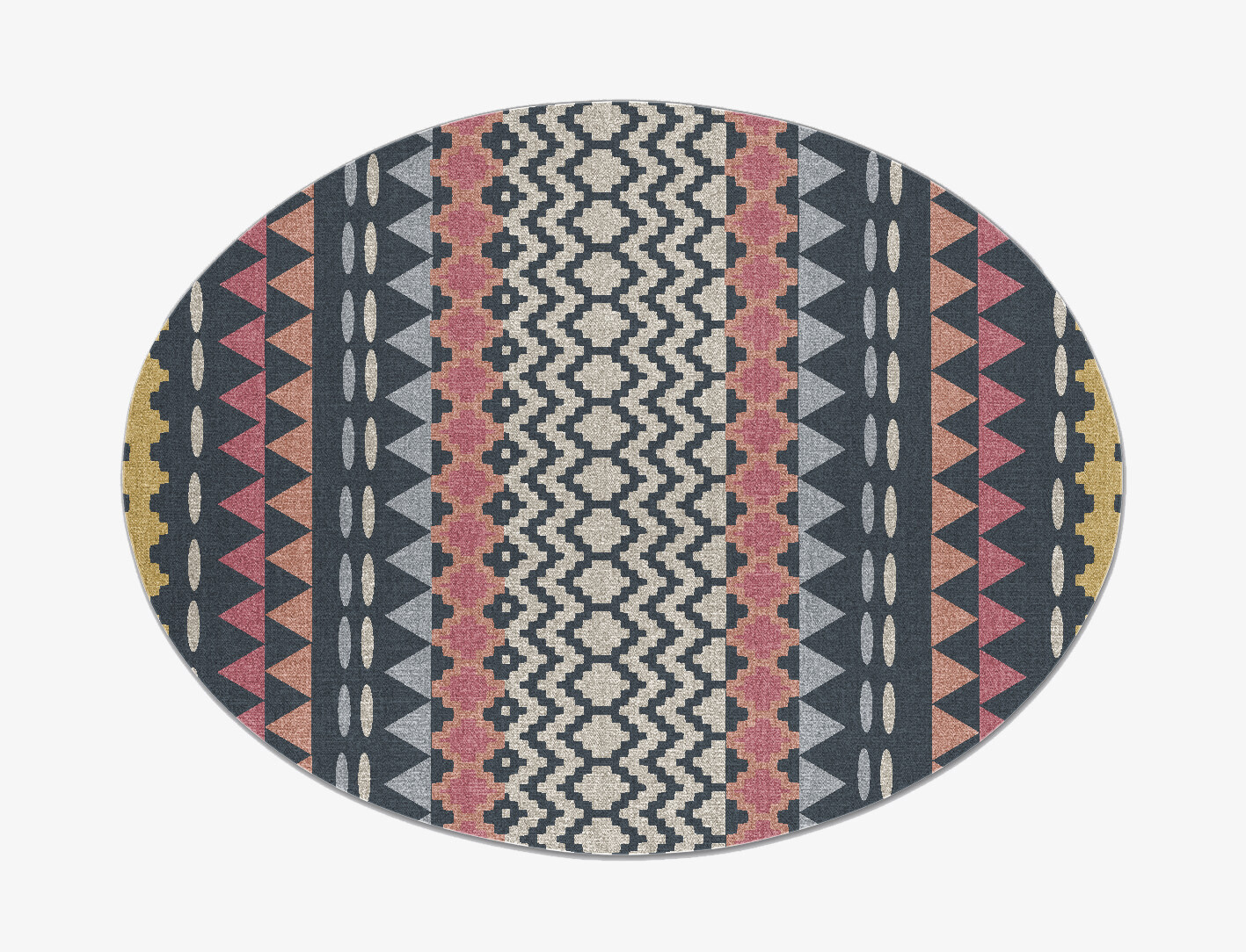 Myriad Flatweaves Oval Flatweave New Zealand Wool Custom Rug by Rug Artisan