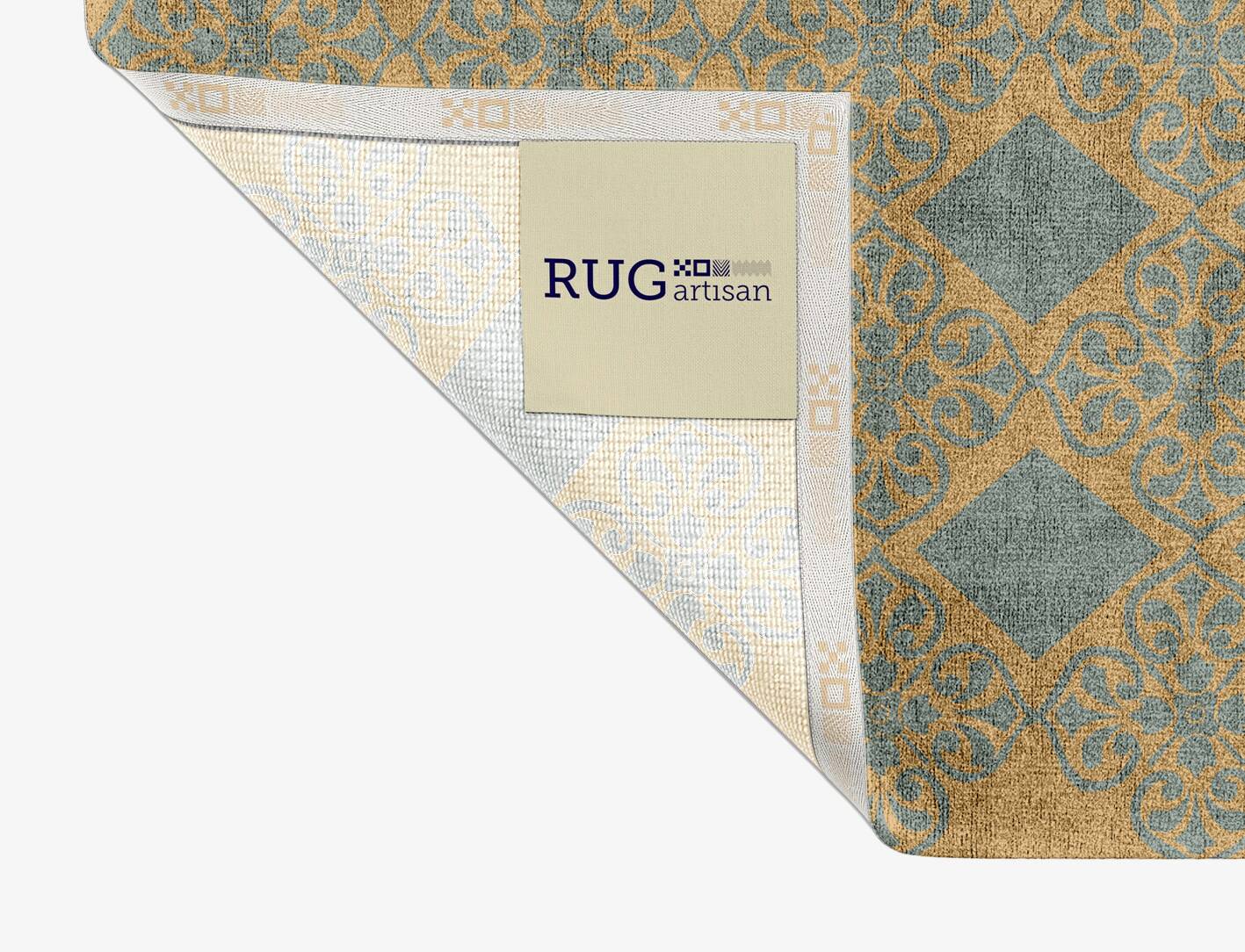 Nadine Blue Royal Rectangle Hand Knotted Bamboo Silk Custom Rug by Rug Artisan