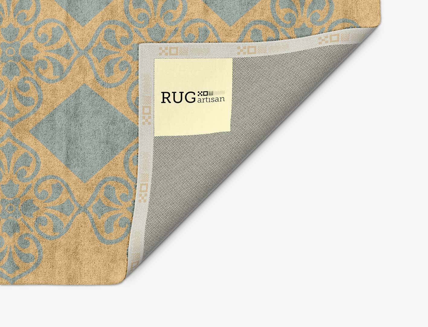 Nadine Blue Royal Arch Hand Tufted Bamboo Silk Custom Rug by Rug Artisan