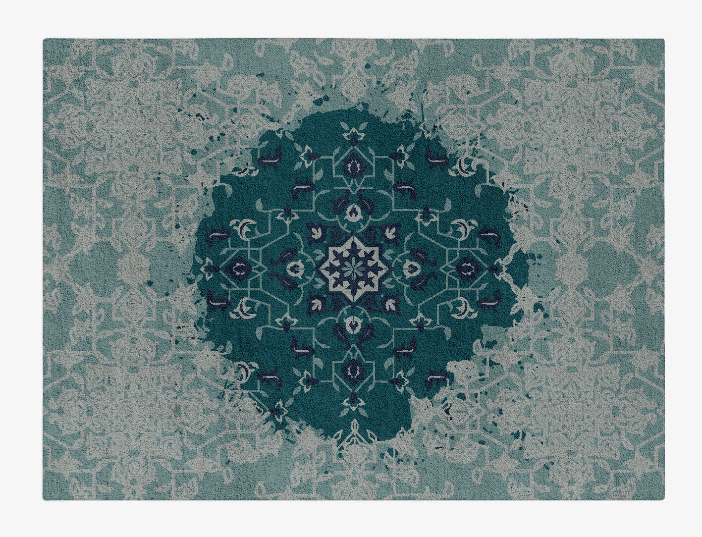 Nain Florentine Persian Bagh Rectangle Hand Tufted Pure Wool Custom Rug by Rug Artisan