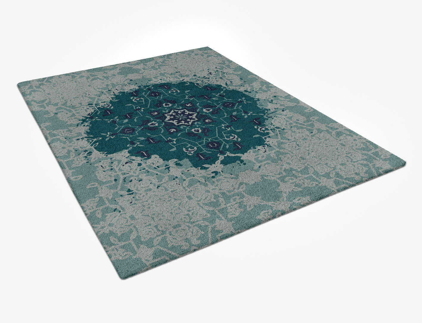 Nain Florentine Persian Bagh Rectangle Hand Tufted Pure Wool Custom Rug by Rug Artisan