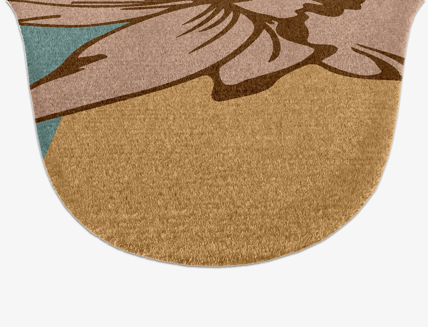 Narcissus Field of Flowers Drop Hand Knotted Tibetan Wool Custom Rug by Rug Artisan