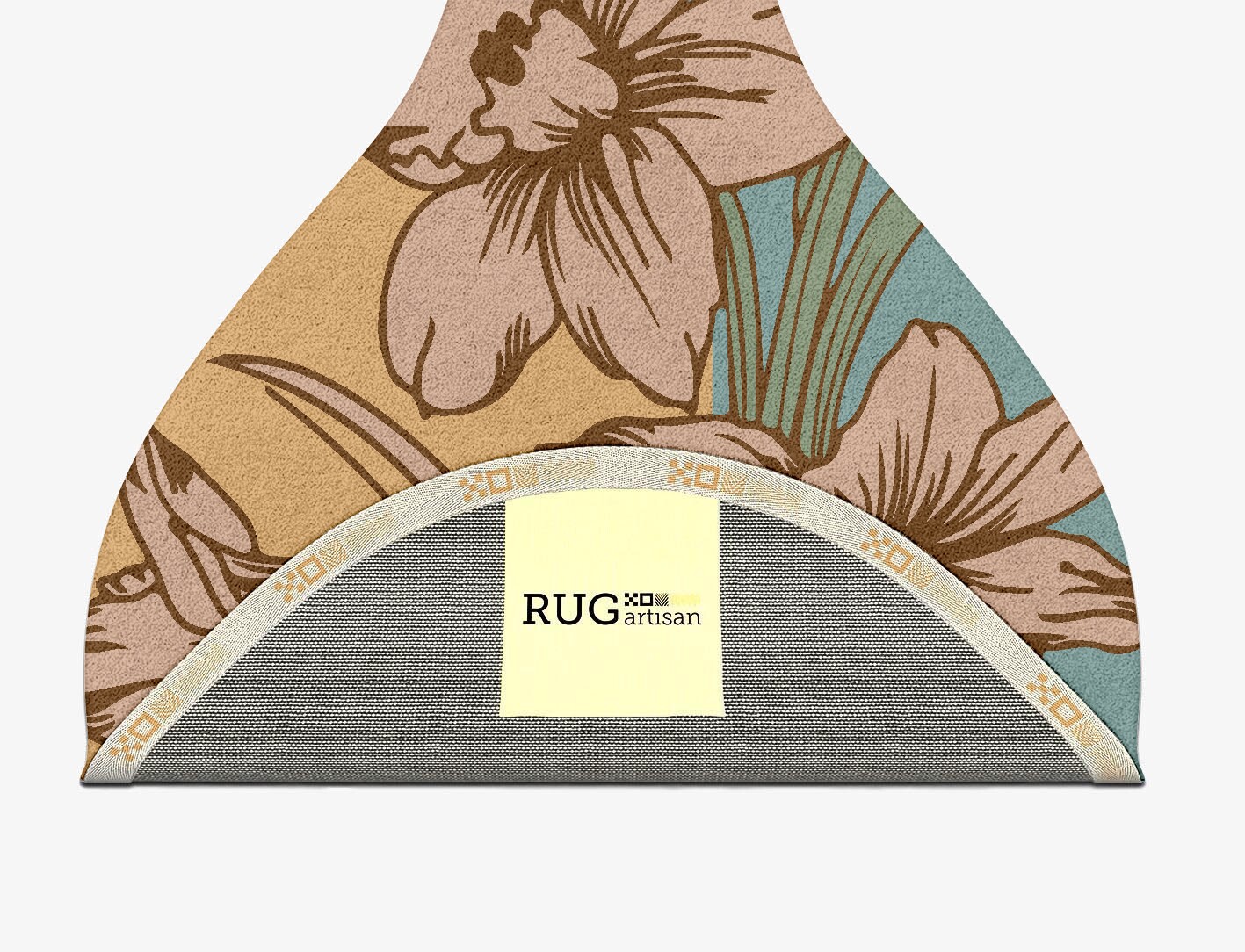 Narcissus Field of Flowers Drop Hand Tufted Pure Wool Custom Rug by Rug Artisan