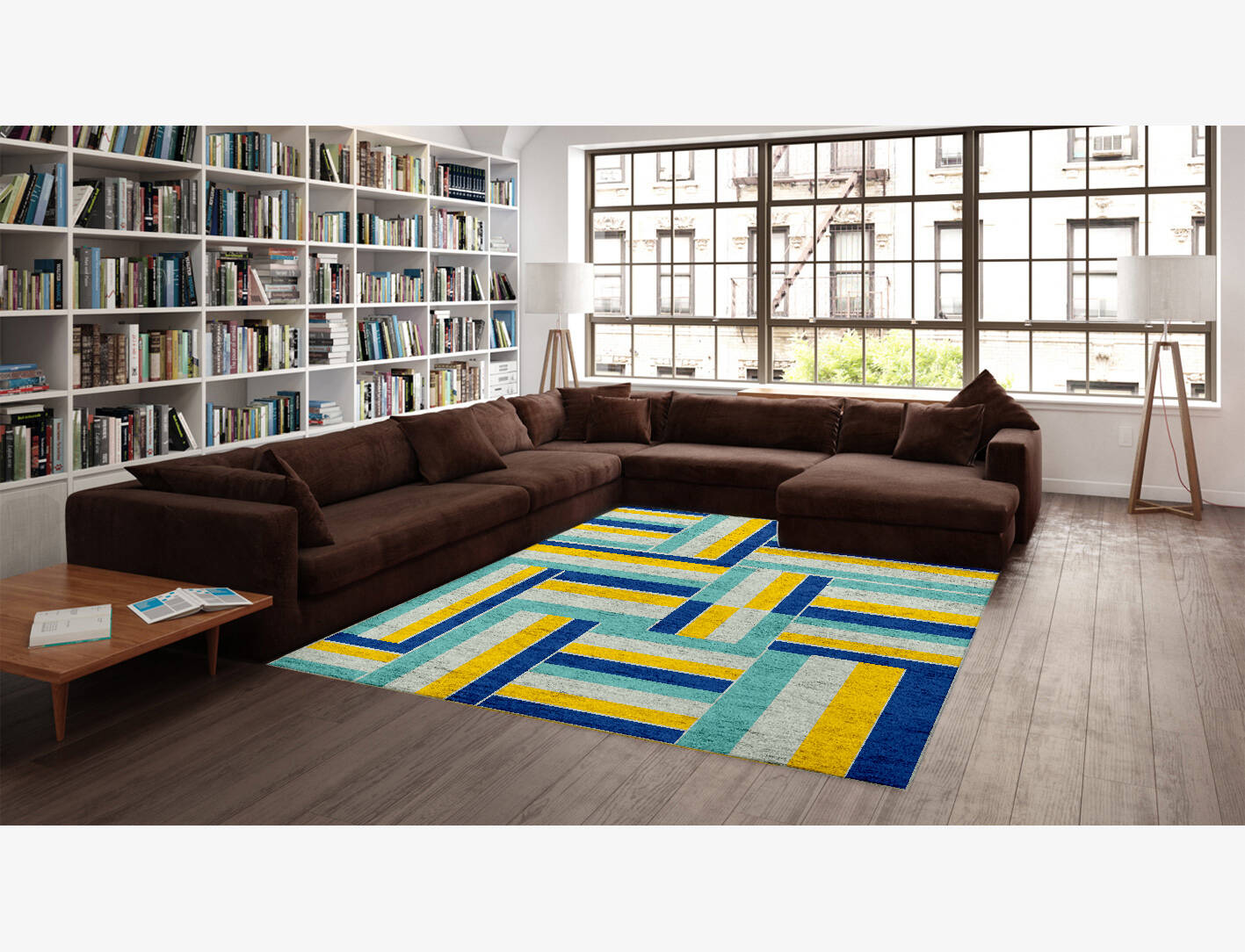 Nautikos Kids Rectangle Hand Knotted Bamboo Silk Custom Rug by Rug Artisan