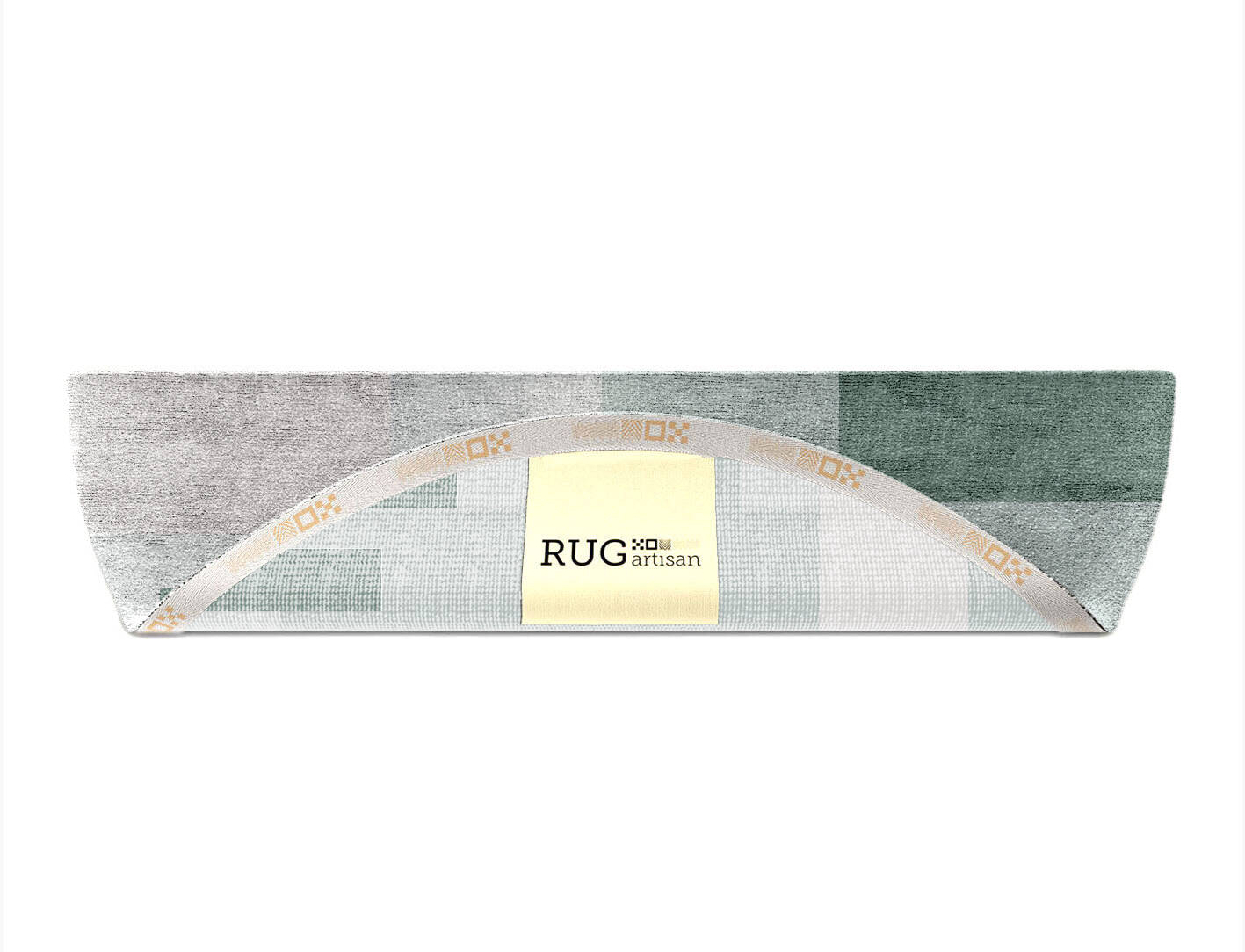 Naz  Halfmoon Hand Knotted Bamboo Silk Custom Rug by Rug Artisan
