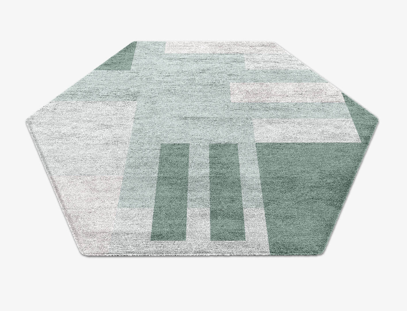 Naz  Hexagon Hand Knotted Bamboo Silk Custom Rug by Rug Artisan