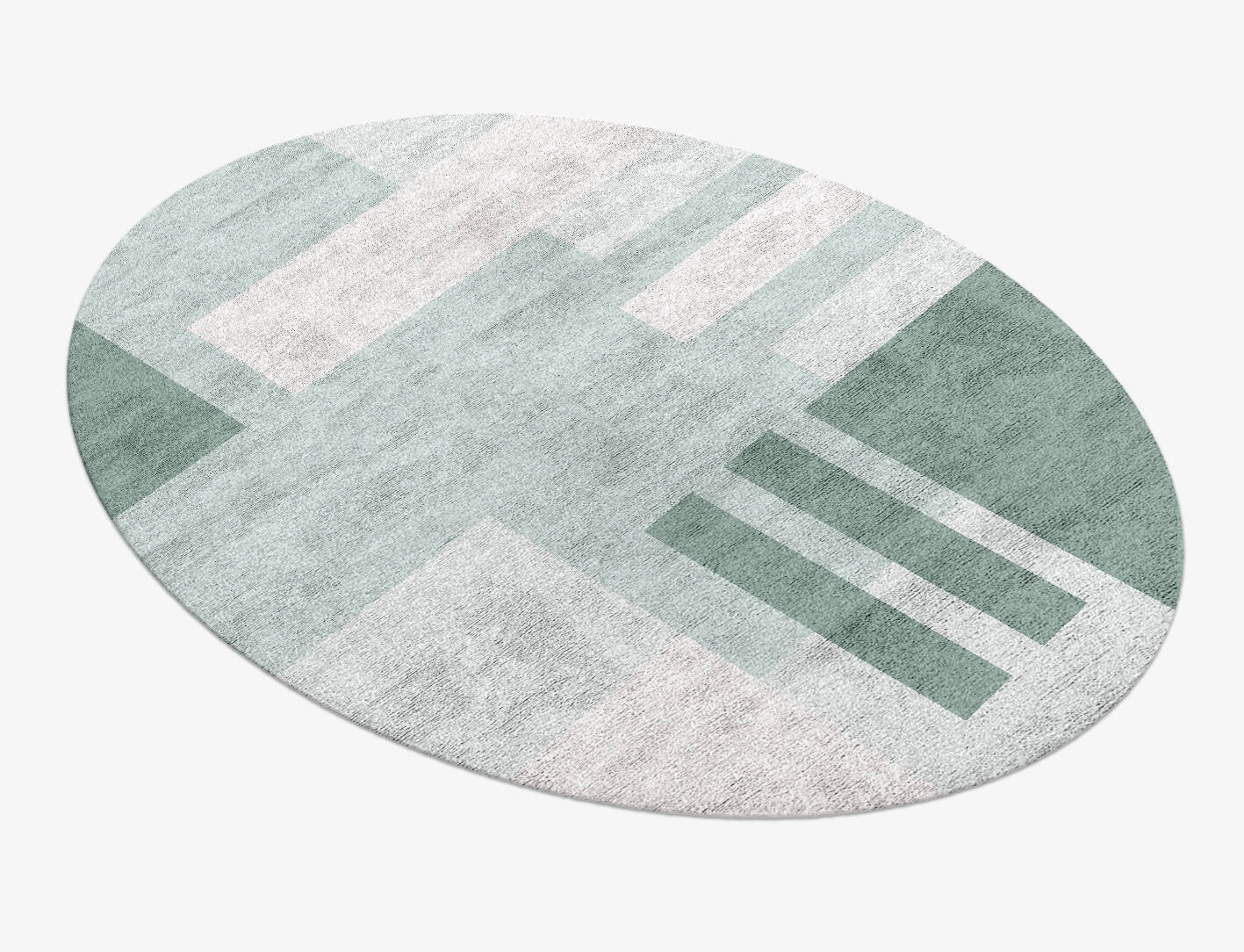 Naz  Oval Hand Knotted Bamboo Silk Custom Rug by Rug Artisan