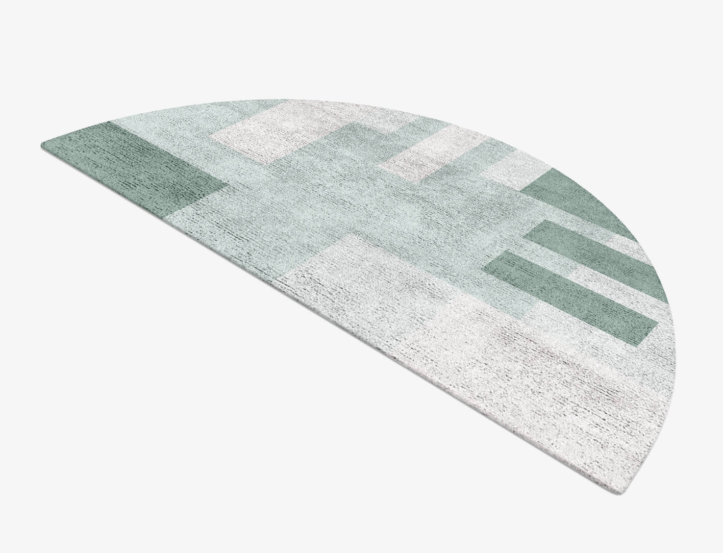 Naz  Halfmoon Hand Tufted Bamboo Silk Custom Rug by Rug Artisan